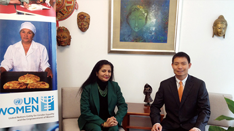 南非首位女性副总统 联合国会见优游ub8CEO